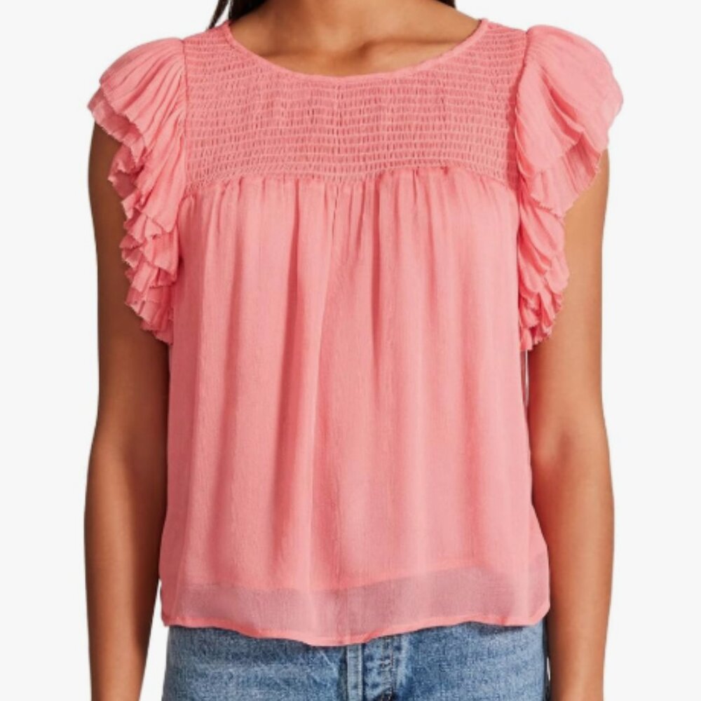 BB DAKOTA TOP Women's Sweet Flutterings Top Brand NEW with Tags SMALL